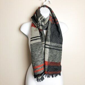 Andrew Noble 100% Silk Plaid Scarf